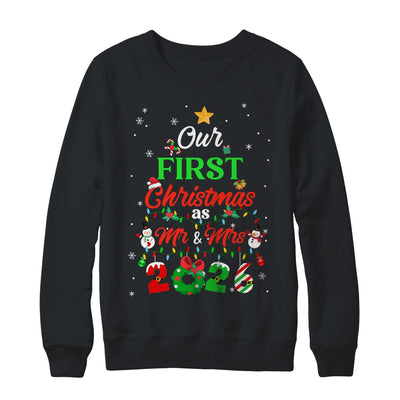 Our First Christmas As Mr And Mrs 2026 Couple Wife Husband Shirt & Sweatshirt | siriusteestore