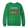 Our First Christmas As Mr Mrs 2025 Funny Christmas Couples Shirt & Sweatshirt | siriusteestore