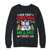 Our First Christmas As Mr & Mrs 2025 Snowman Couple Matching Shirt & Sweatshirt | siriusteestore