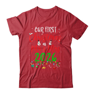 Our First Christmas As Mr Mrs 2026 Funny Christmas Couples Shirt & Sweatshirt | siriusteestore
