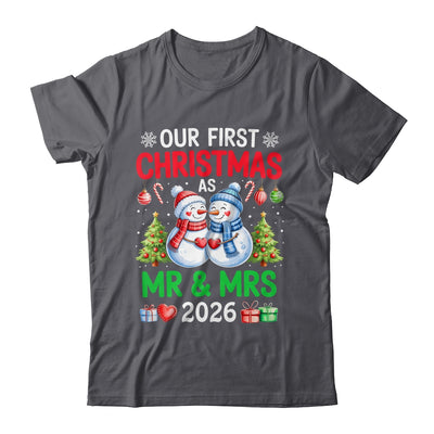 Our First Christmas As Mr & Mrs 2026 Snowman Couple Matching Shirt & Sweatshirt | siriusteestore