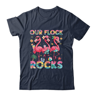 Our Flock Rocks Flamingo Summer Vacation Family Matching Shirt & Tank Top | siriusteestore