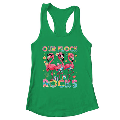 Our Flock Rocks Flamingo Summer Vacation Family Matching Shirt & Tank Top | siriusteestore