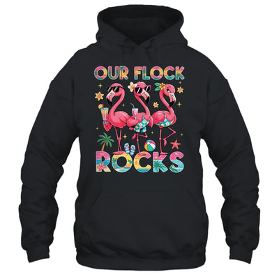 Our Flock Rocks Flamingo Summer Vacation Family Matching Shirt & Tank Top | siriusteestore