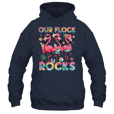 Our Flock Rocks Flamingo Summer Vacation Family Matching Shirt & Tank Top | siriusteestore