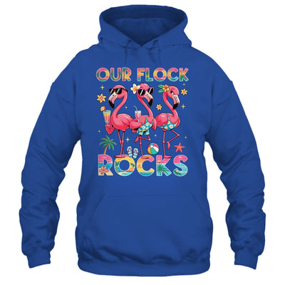Our Flock Rocks Flamingo Summer Vacation Family Matching Shirt & Tank Top | siriusteestore