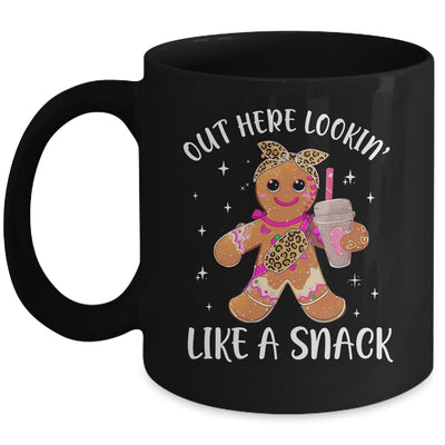 Out Here Lookin' Like A Snack Gingerbread Man Christmas Mug | siriusteestore