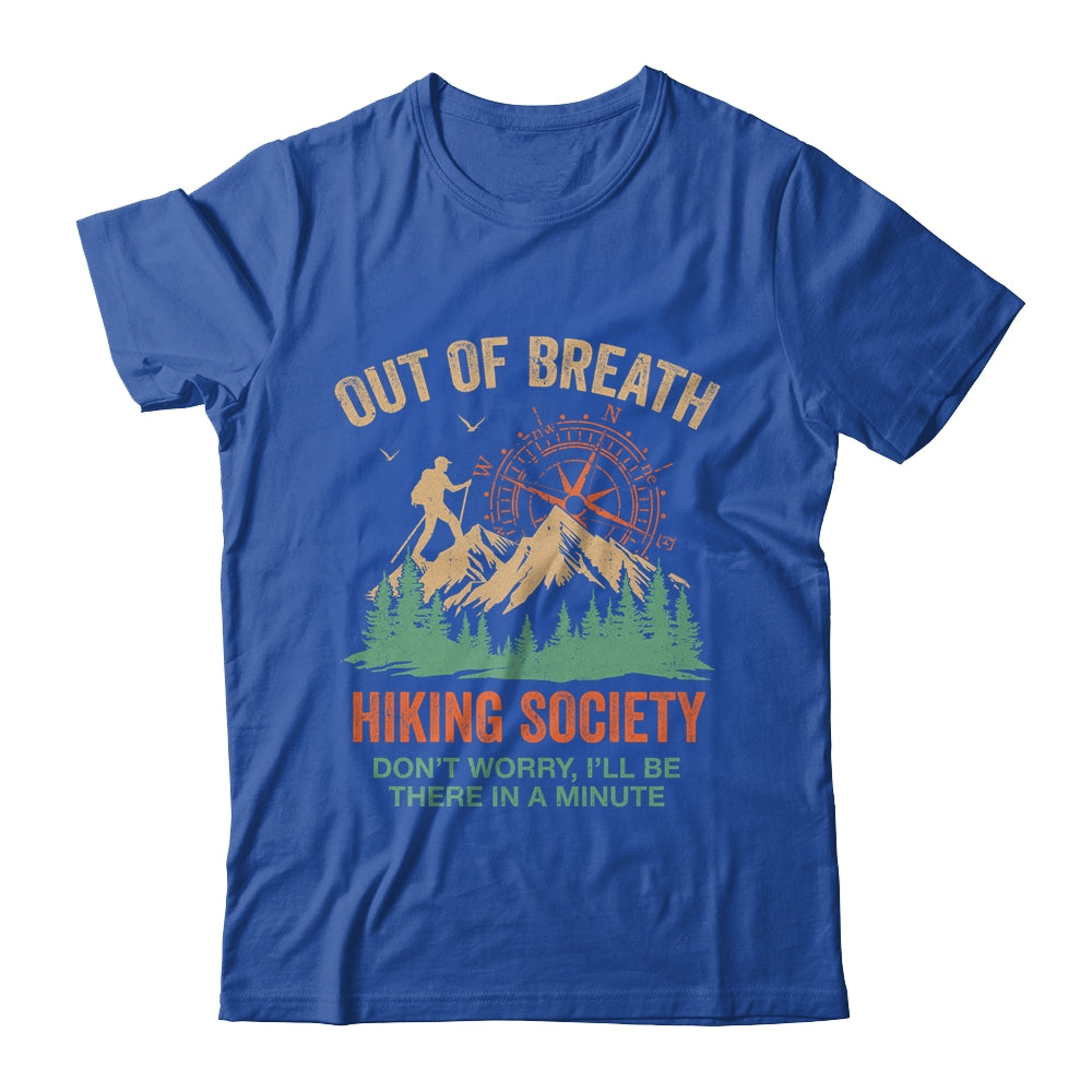 Out Of Breath Hiking Society For Men Women Hiker Nature Love Shirt & Tank Top | siriusteestore