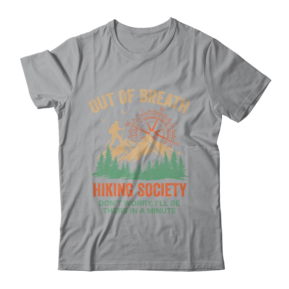 Out Of Breath Hiking Society For Men Women Hiker Nature Love Shirt & Tank Top | siriusteestore