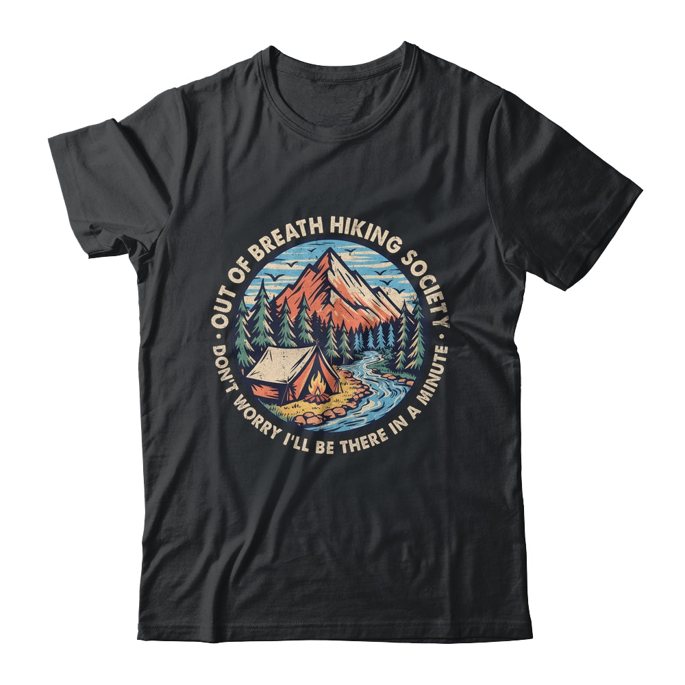 Out Of Breath Hiking Society Men Women Hiker Funny Outdoor Shirt & Tank Top | siriusteestore