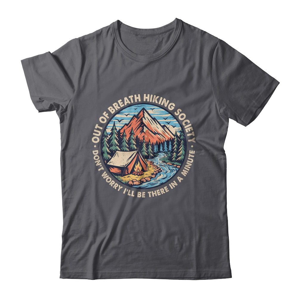 Out Of Breath Hiking Society Men Women Hiker Funny Outdoor Shirt & Tank Top | siriusteestore
