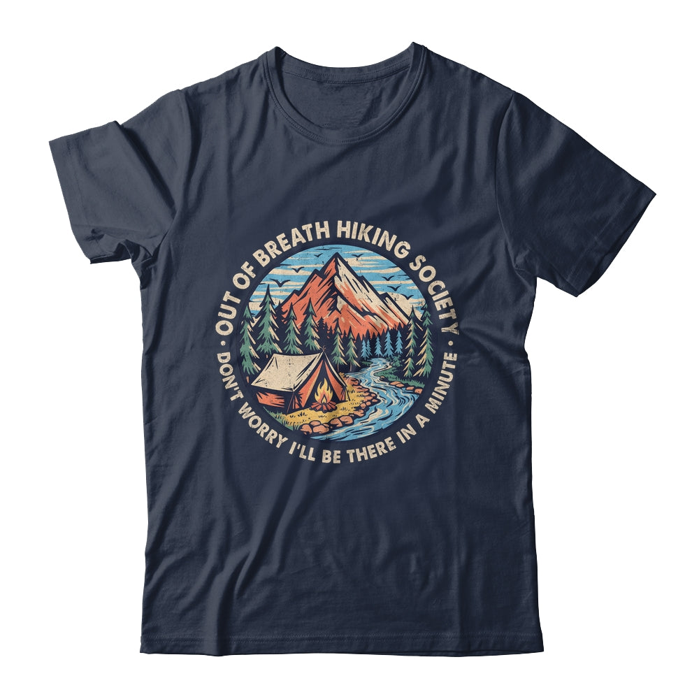 Out Of Breath Hiking Society Men Women Hiker Funny Outdoor Shirt & Tank Top | siriusteestore
