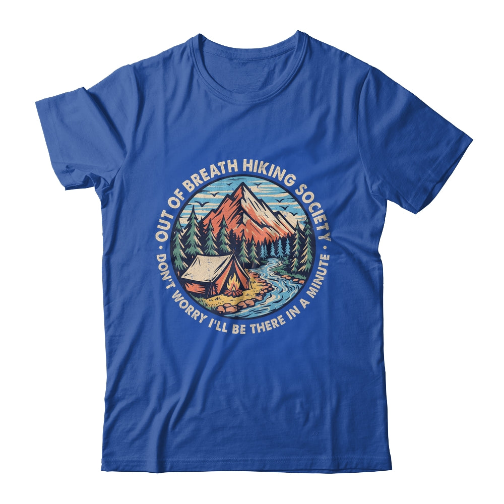 Out Of Breath Hiking Society Men Women Hiker Funny Outdoor Shirt & Tank Top | siriusteestore