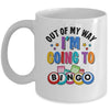 Out Of My Way I'm Going To Bingo Lover Gambler Gambling Mug | siriusteestore