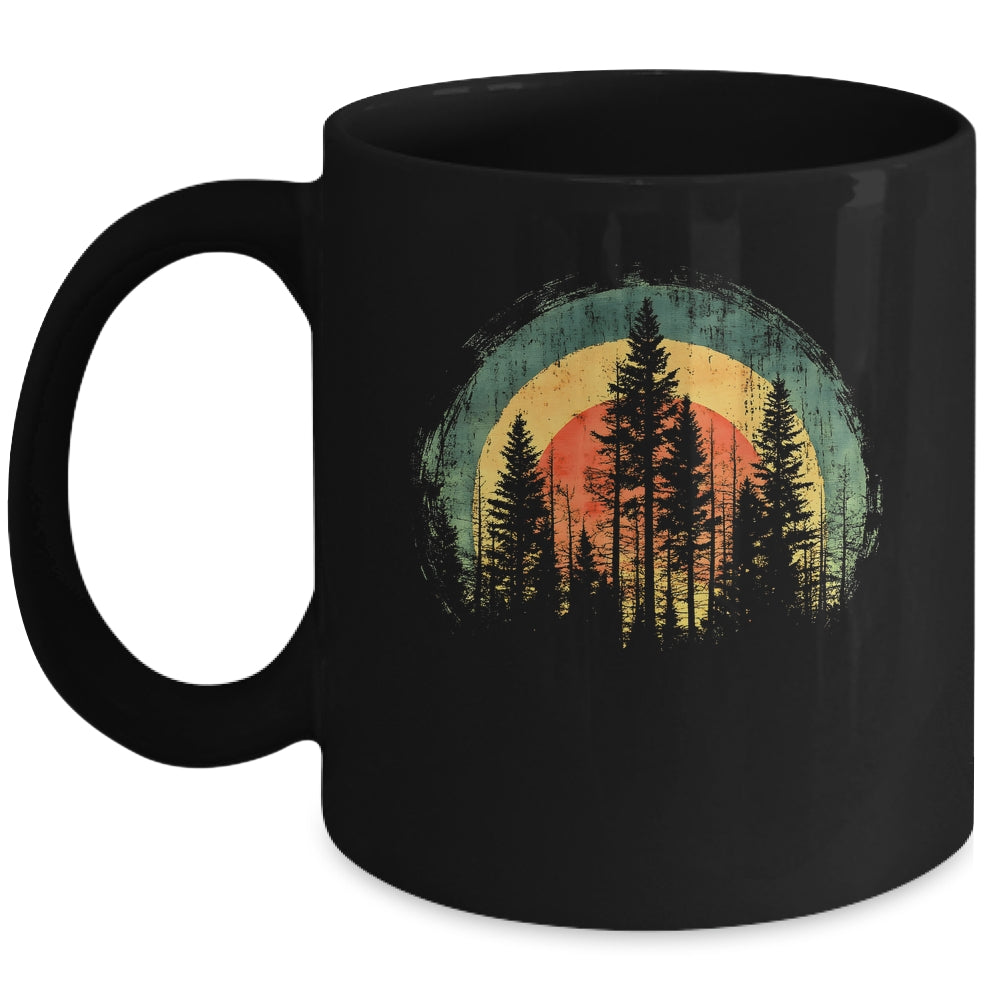 Outdoor Tree Nature Lover Vintage Wildlife Retro Forest Mug | siriusteestore