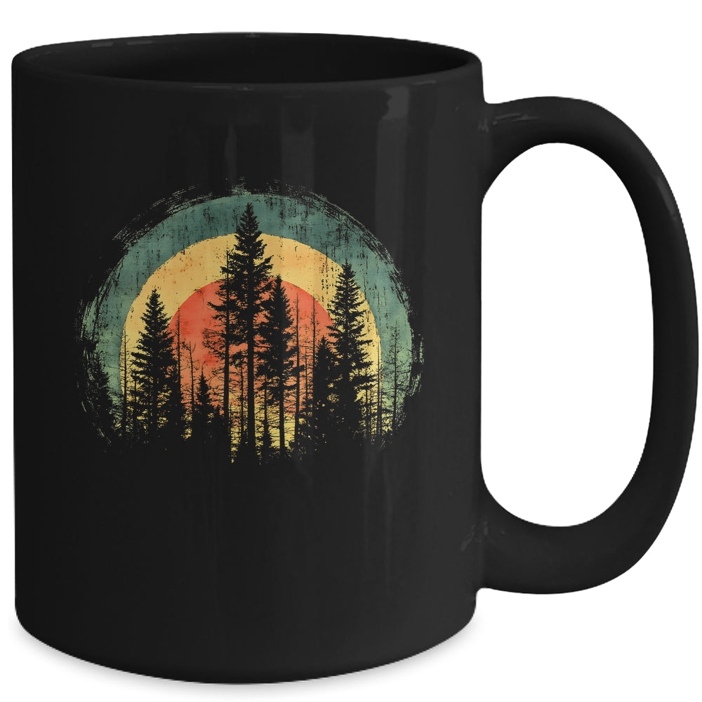 Outdoor Tree Nature Lover Vintage Wildlife Retro Forest Mug | siriusteestore