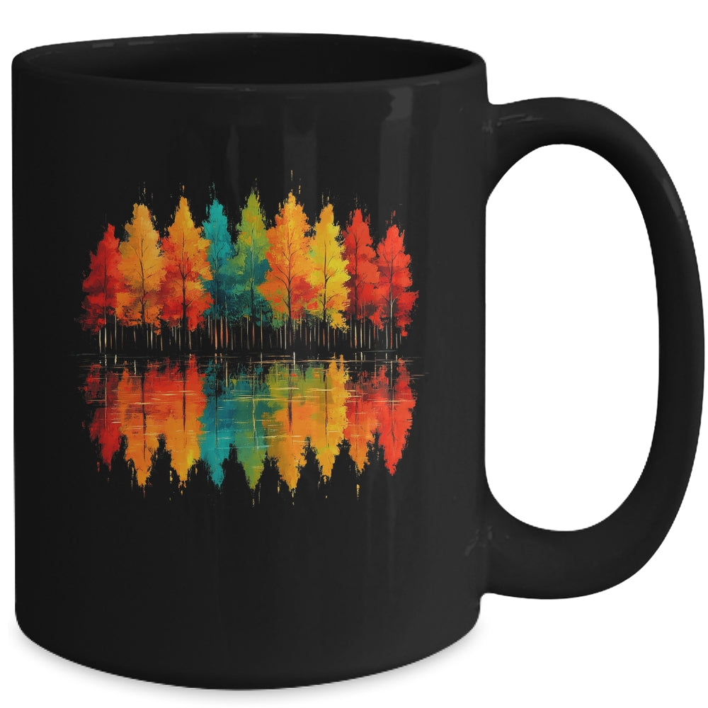 Outdoor Wildlife Abstract Nature Reflection Forest Trees Mug | siriusteestore