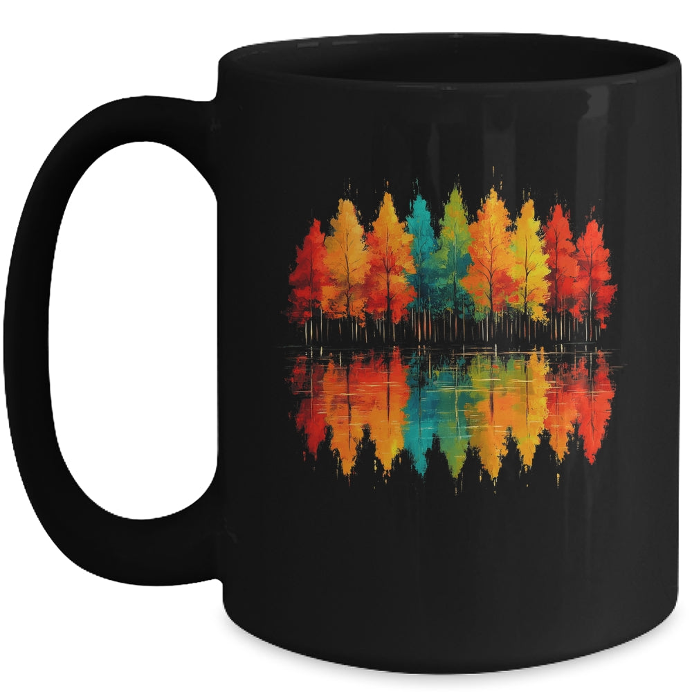 Outdoor Wildlife Abstract Nature Reflection Forest Trees Mug | siriusteestore