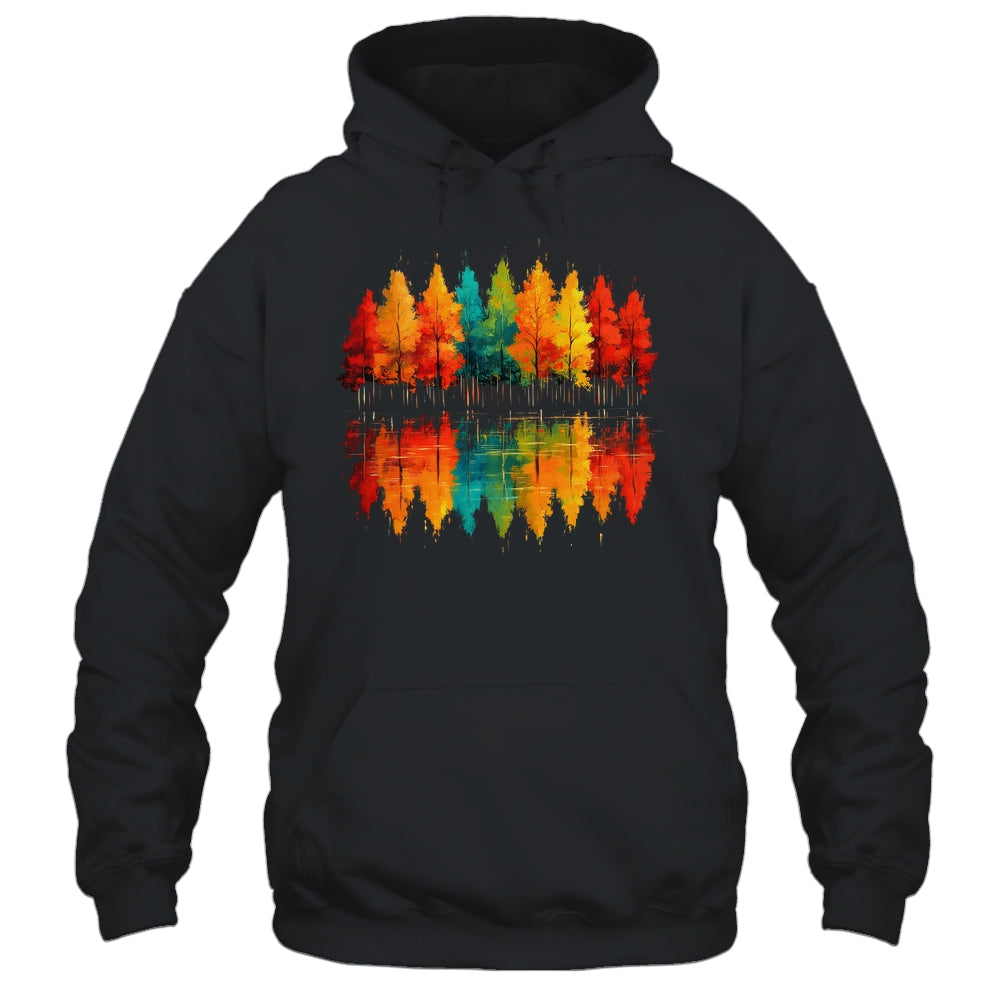 Outdoor Wildlife Abstract Nature Reflection Forest Trees Shirt & Hoodie | siriusteestore