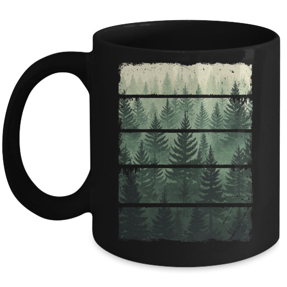 Outdoor Wildlife Nature Forest Trees Vintage Forest Lover Mug | siriusteestore