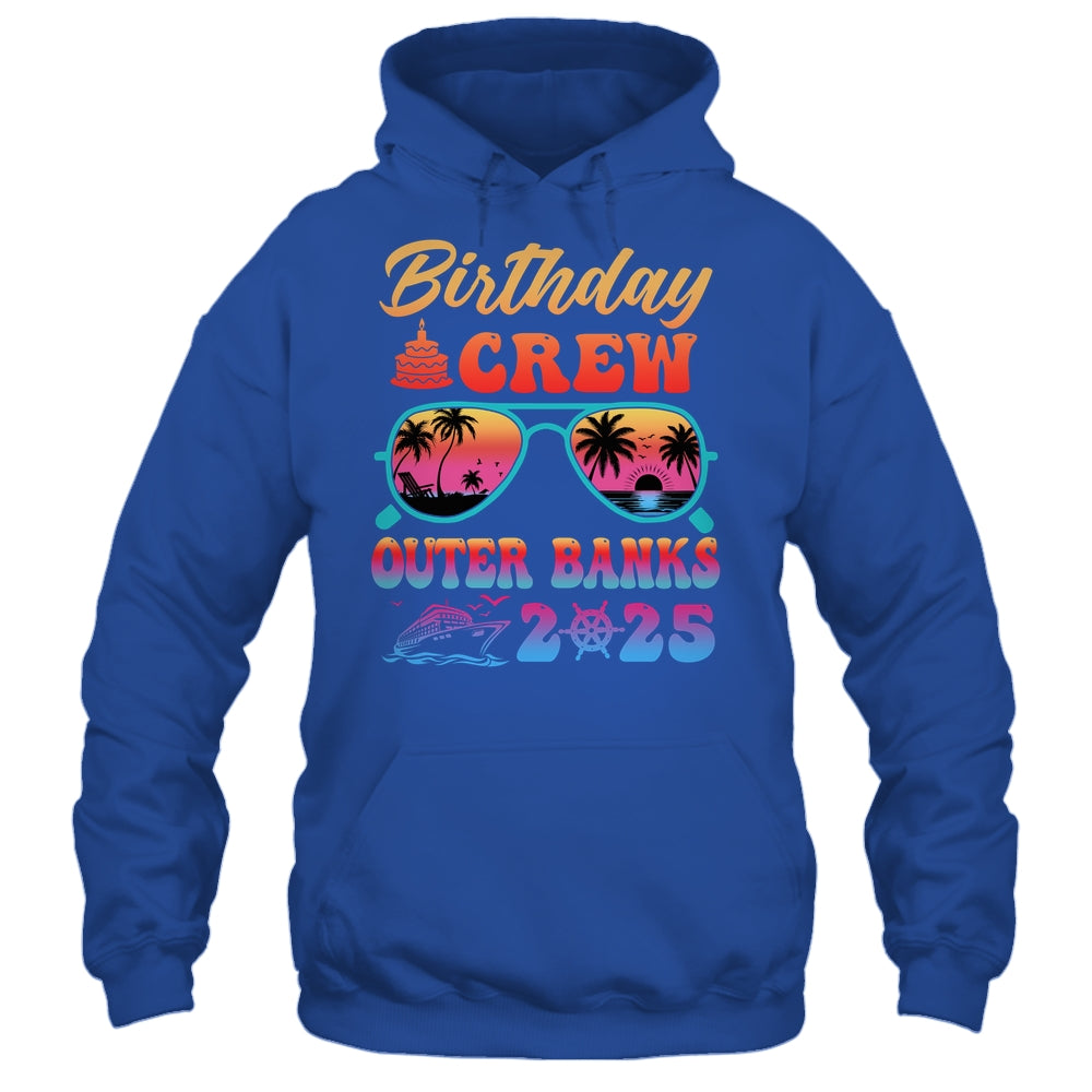 Outer Banks Birthday Crew Vacation Cruise 2025 Summer Trip Group Shirt & Tank Top | siriusteestore