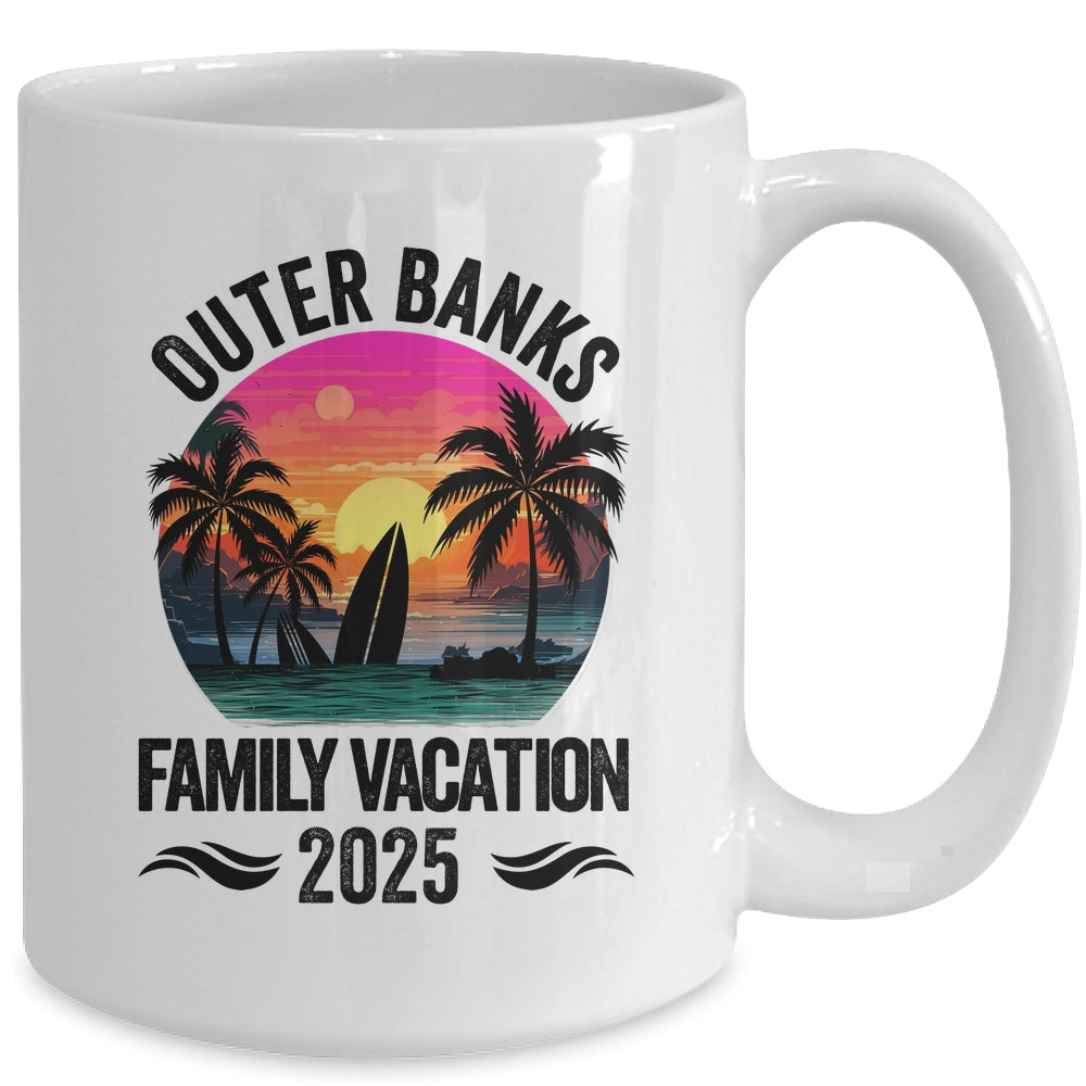 Outer Banks Family Vacation 2025 Matching Outfits Beach Summer Mug | siriusteestore