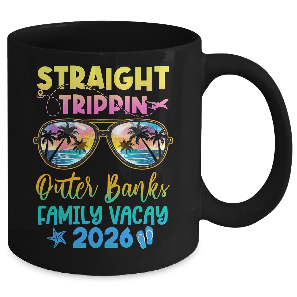 Outer Banks Family Vacay Vacation 2026 Straight Trippin Mug | siriusteestore