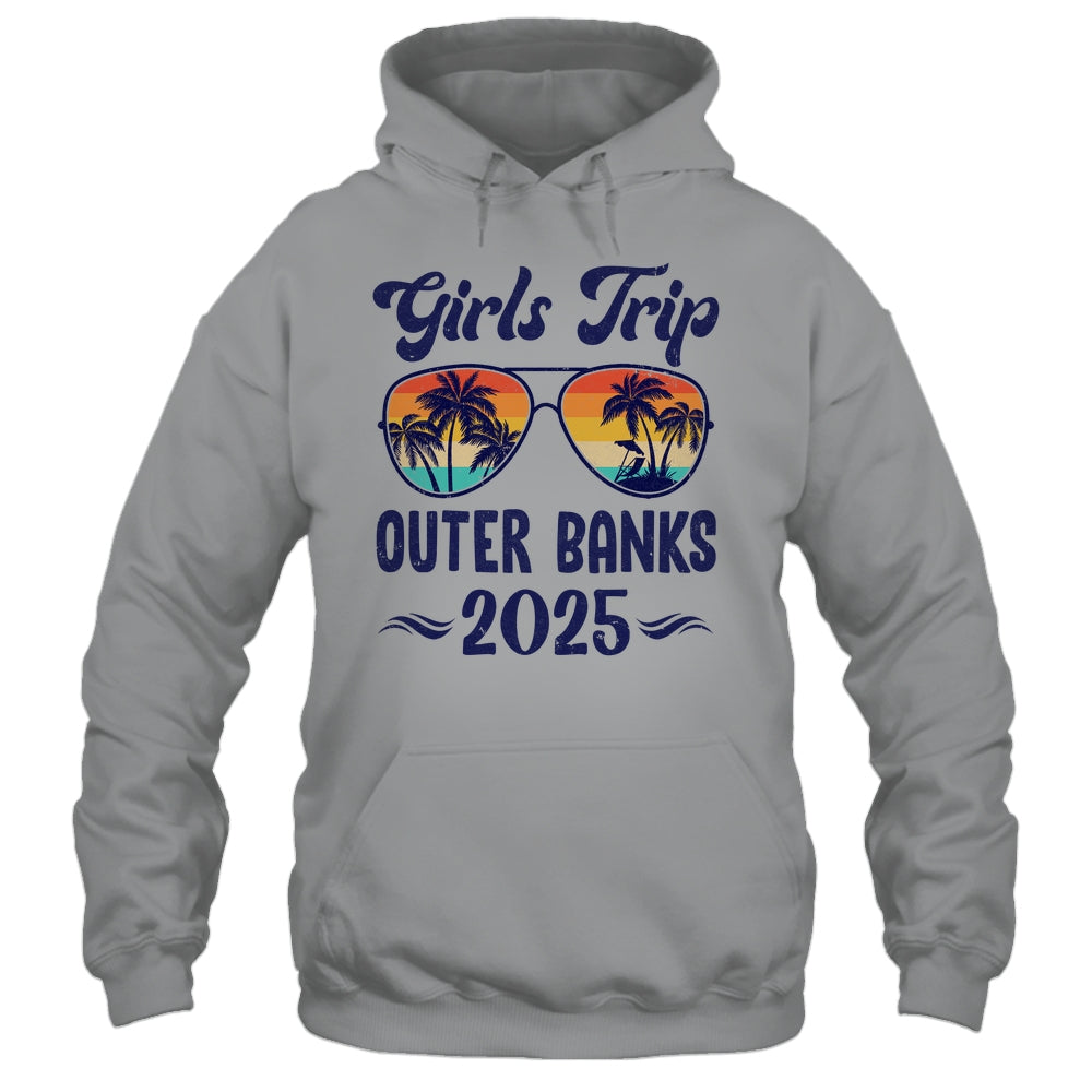 Outer Banks Girls Trip Beach Vacation 2025 Matching Group Shirt & Tank Top | siriusteestore