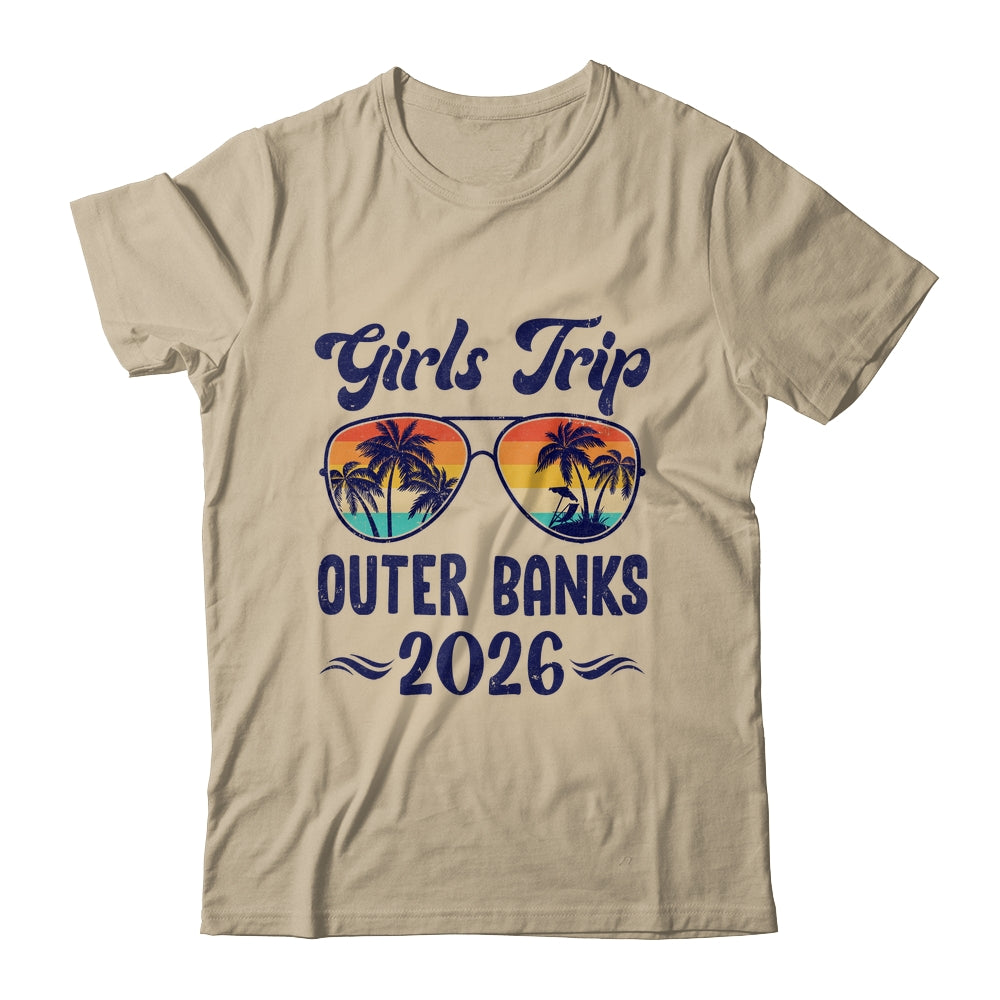 Outer Banks Girls Trip Beach Vacation 2026 Matching Group Shirt & Tank Top | siriusteestore