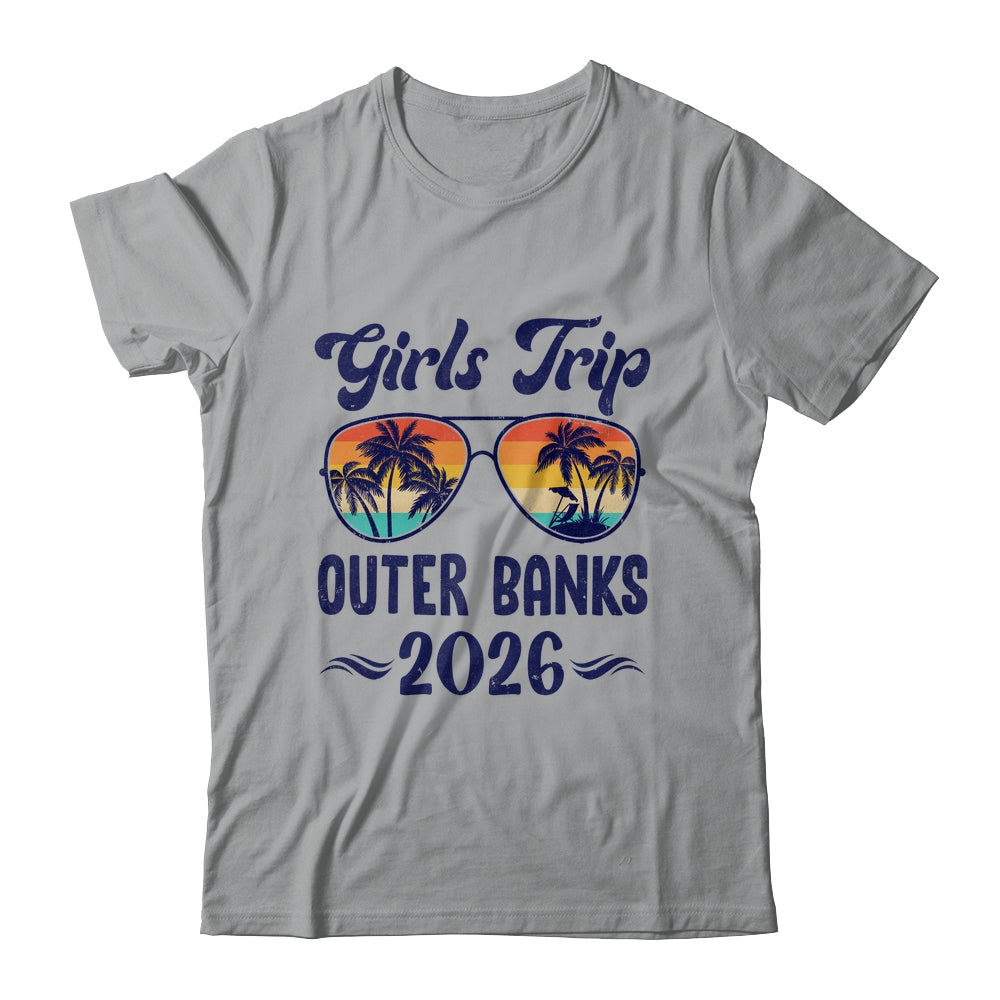 Outer Banks Girls Trip Beach Vacation 2026 Matching Group Shirt & Tank Top | siriusteestore