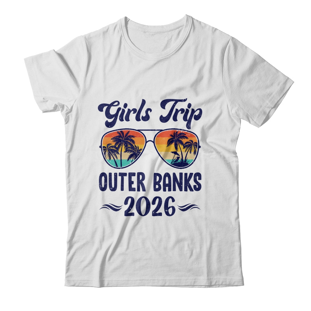 Outer Banks Girls Trip Beach Vacation 2026 Matching Group Shirt & Tank Top | siriusteestore
