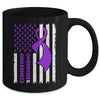 Overdose Awareness Flag Purple Ribbon Addiction Recovery Mug | siriusteestore