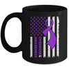 Overdose Awareness Flag Purple Ribbon Addiction Recovery Mug | siriusteestore