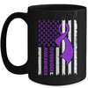 Overdose Awareness Flag Purple Ribbon Addiction Recovery Mug | siriusteestore