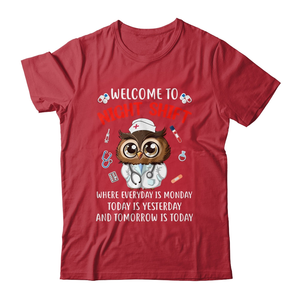 Owl Night Shift Funny Nurse Nursing RN LPN CNA For Men Women Shirt & Hoodie | siriusteestore