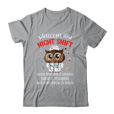 Owl Night Shift Funny Nurse Nursing RN LPN CNA For Men Women Shirt & Hoodie | siriusteestore