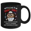Owl Night Shift Funny Nurse Nursing RN LPN CNA For Men Women Mug | siriusteestore