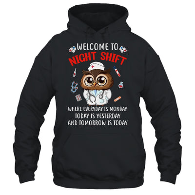 Owl Night Shift Funny Nurse Nursing RN LPN CNA For Men Women Shirt & Hoodie | siriusteestore