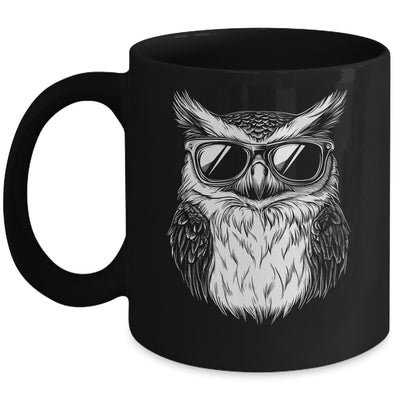 Owl Sunglasses Graphic Funny Owl Lover Men Women Kids Mug | siriusteestore
