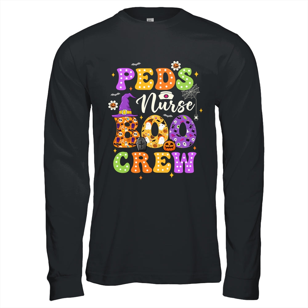 PEDs Nurse Boo Crew Ghost Squad Halloween Spooky Season Groovy Shirt & Hoodie | siriusteestore