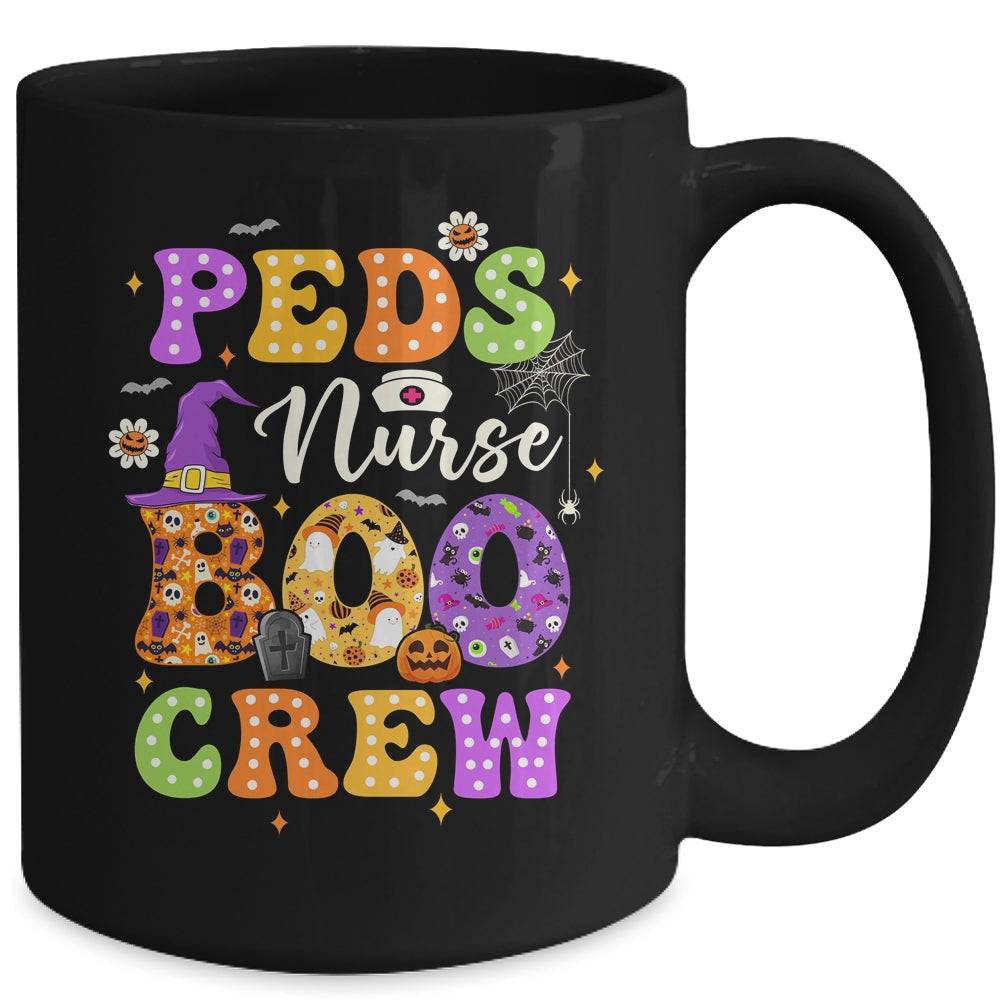 PEDs Nurse Boo Crew Ghost Squad Halloween Spooky Season Groovy Mug | siriusteestore