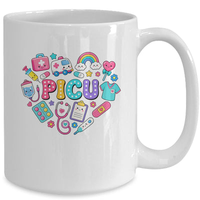 PICU Nurse Stuff Retro Pediatric Nurse ICU Peds Nursing Mug | siriusteestore