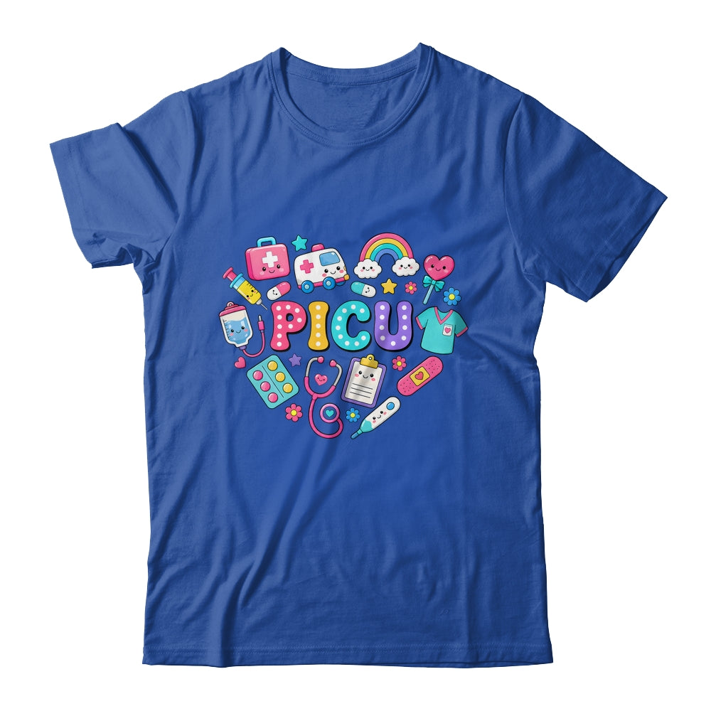 PICU Nurse Stuff Retro Pediatric Nurse ICU Peds Nursing Shirt & Hoodie | siriusteestore