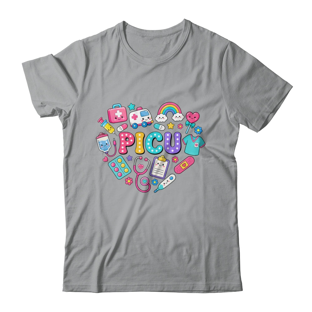 PICU Nurse Stuff Retro Pediatric Nurse ICU Peds Nursing Shirt & Hoodie | siriusteestore