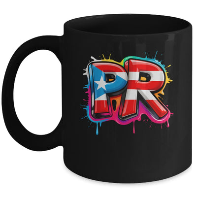 PR Graffiti Puerto Rico Flag Paint Street Art Men Women Mug | siriusteestore