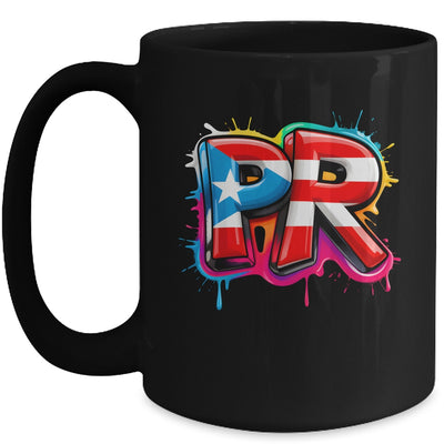 PR Graffiti Puerto Rico Flag Paint Street Art Men Women Mug | siriusteestore