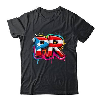 PR Graffiti Puerto Rico Flag Paint Street Art Men Women Shirt & Tank Top | siriusteestore