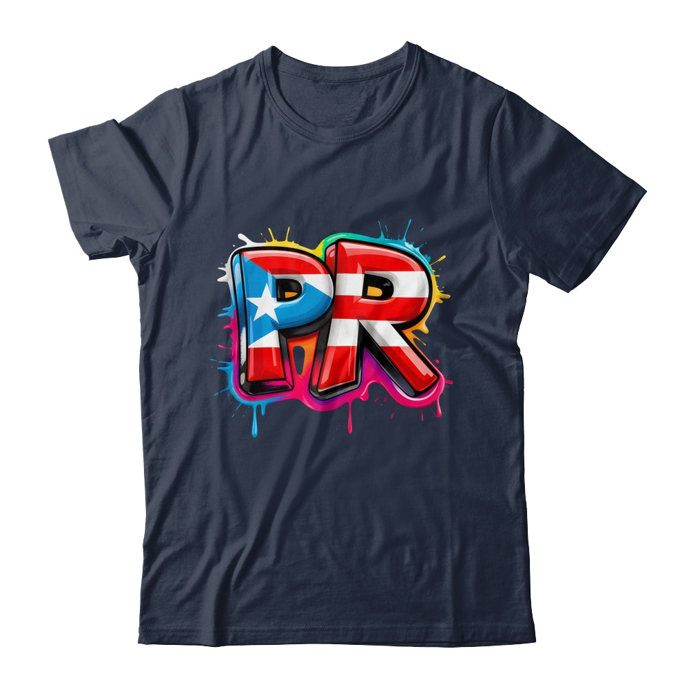 PR Graffiti Puerto Rico Flag Paint Street Art Men Women Shirt & Tank Top | siriusteestore