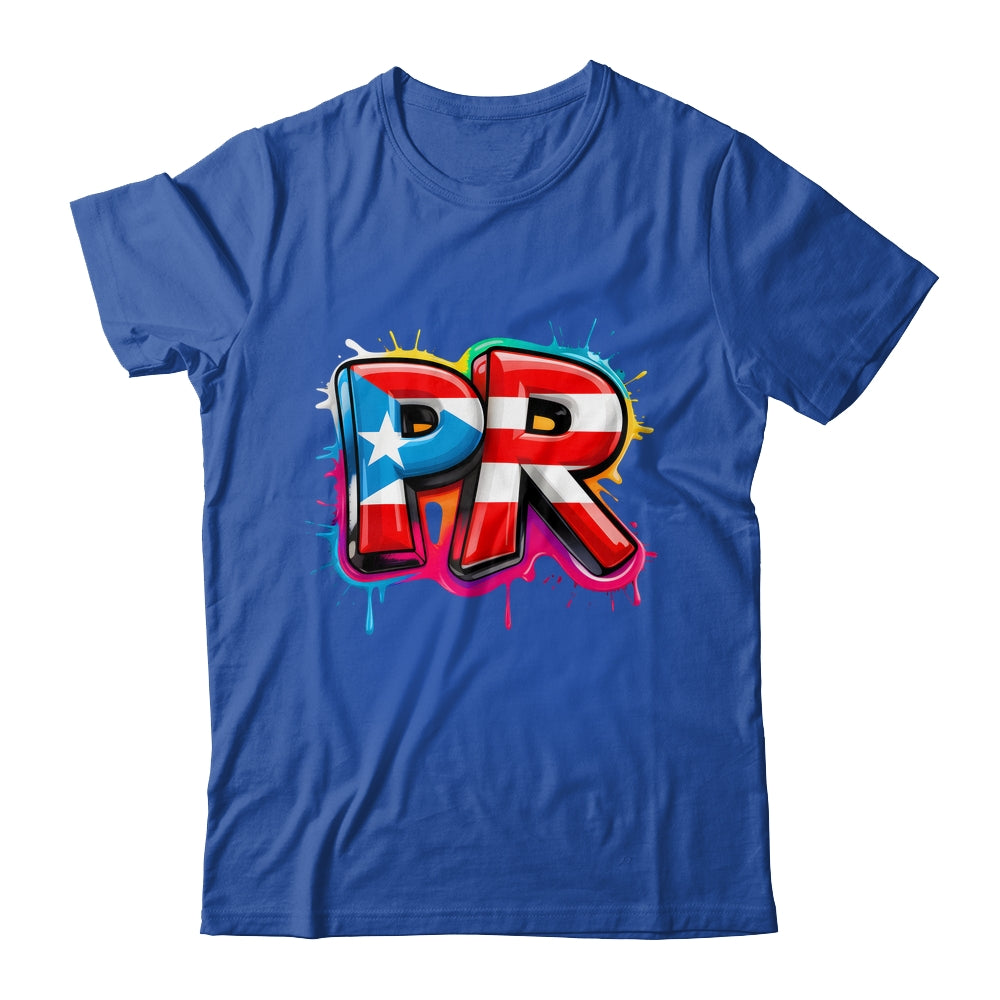 PR Graffiti Puerto Rico Flag Paint Street Art Men Women Shirt & Tank Top | siriusteestore