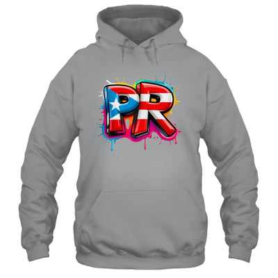 PR Graffiti Puerto Rico Flag Paint Street Art Men Women Shirt & Tank Top | siriusteestore